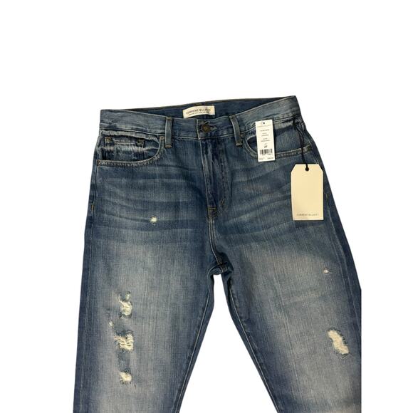 NWT Current/Elliott The Boyfriend Mason Wash
Distressed Jeans 27 Pima Cotton USA - Picture 3 of 8